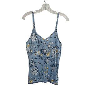 Nanette Lepore Spaghetti Strap Cami Top Womens Medium Blue Baby Doll Fairy